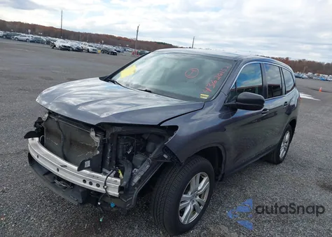 2016 Honda Pilot Lx from USA, damaged, VIN 5FNYF6H19GB049341